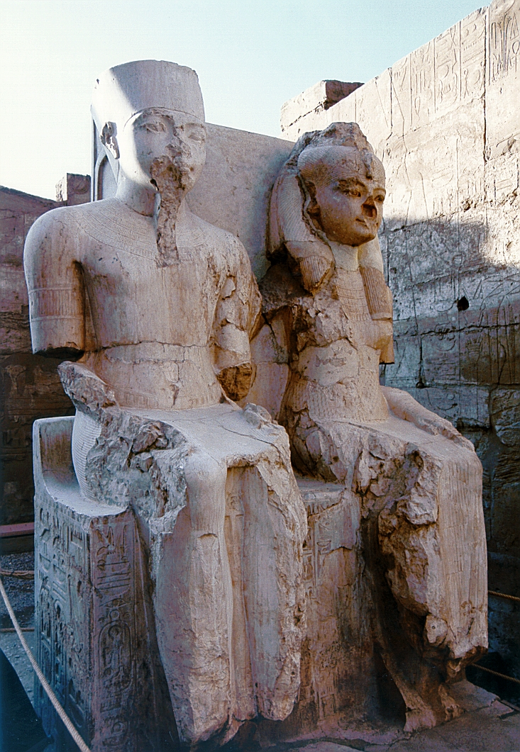 Sitting statues